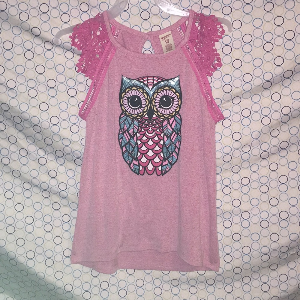 pastel pink shirt size 7/8